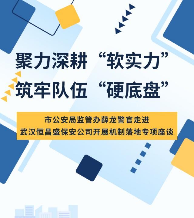 制度&ldquo;沉下去&rdquo;，队伍&ldquo;强起来&rdquo;&mdash;&mdash;市公安局监管办薛龙警官深入恒昌盛保安公司指导&ldquo;一诺三评五互&rdquo;与&ldquo;双四一&rdquo;机制落地